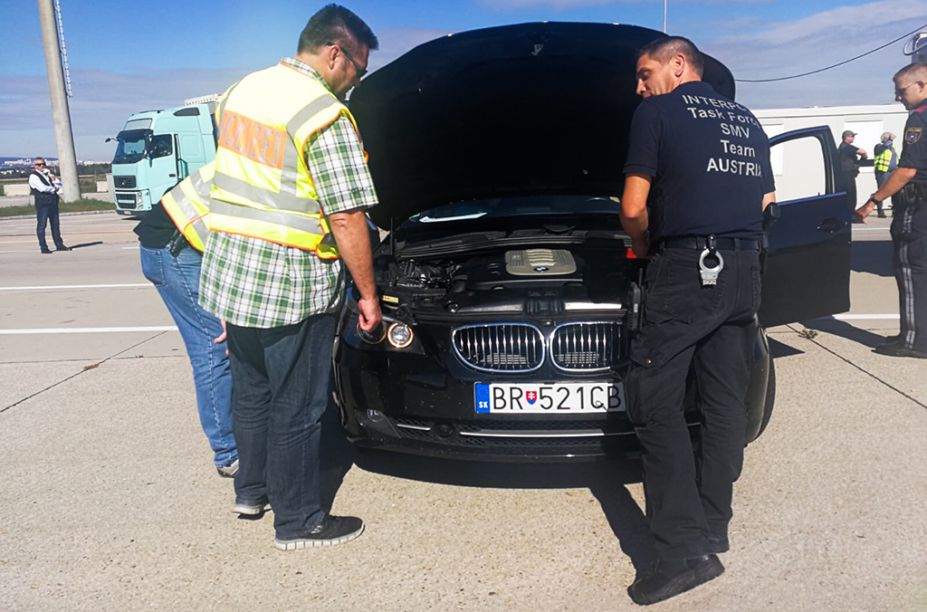 The operations targeted the smuggling of stolen vehicles, spare parts and document fraud.